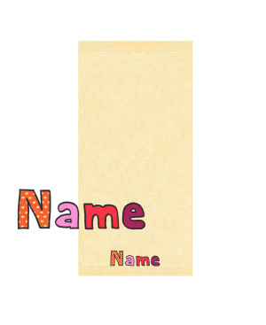 Kleines Baby-Badtuch mit Namen