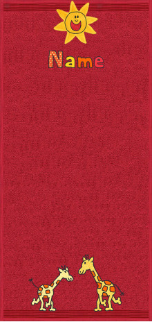 Langhals Giraffen auf bordeaux