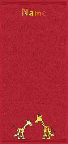 Langhalsgiraffen auf bordeaux