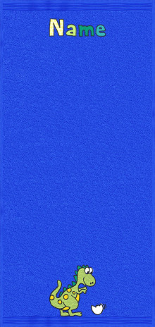 Dino auf königsblau