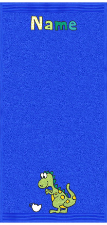 Dino auf königsblau