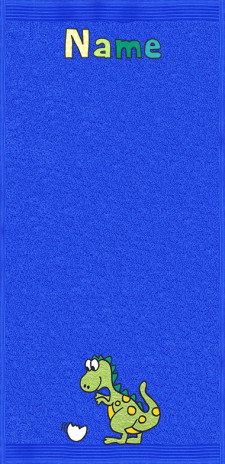 Dino auf königsblau