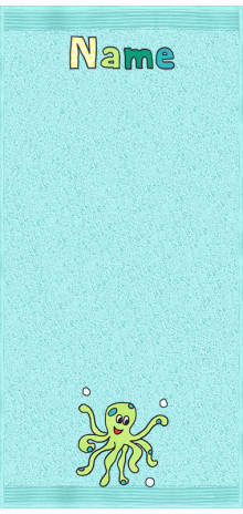 Tanzender Tintenfisch auf aqua