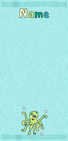 Tanzender Tintenfisch auf aqua