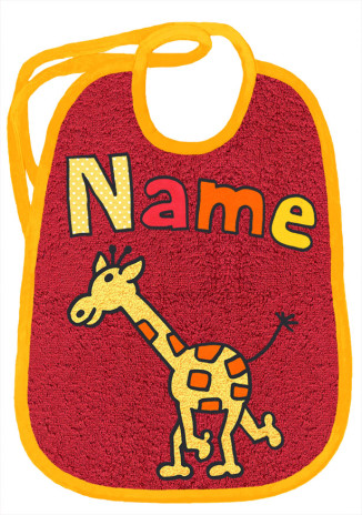 Langhals Giraffen auf bordeaux