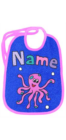 Tanzender Tintenfisch auf königsblau