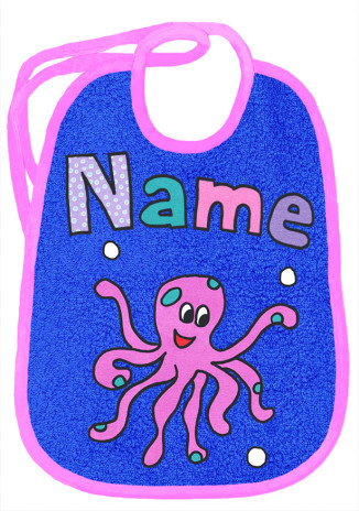 Tanzender Tintenfisch auf königsblau