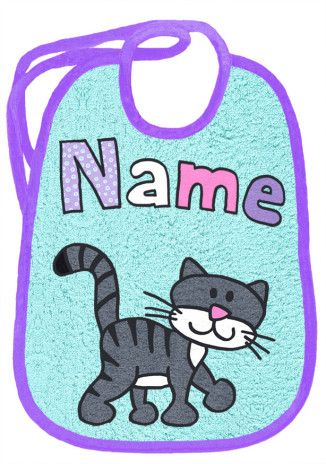 Katze Schnurrli auf aqua