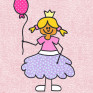 Prinzessin auf rosa