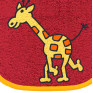 Langhals Giraffen auf bordeaux